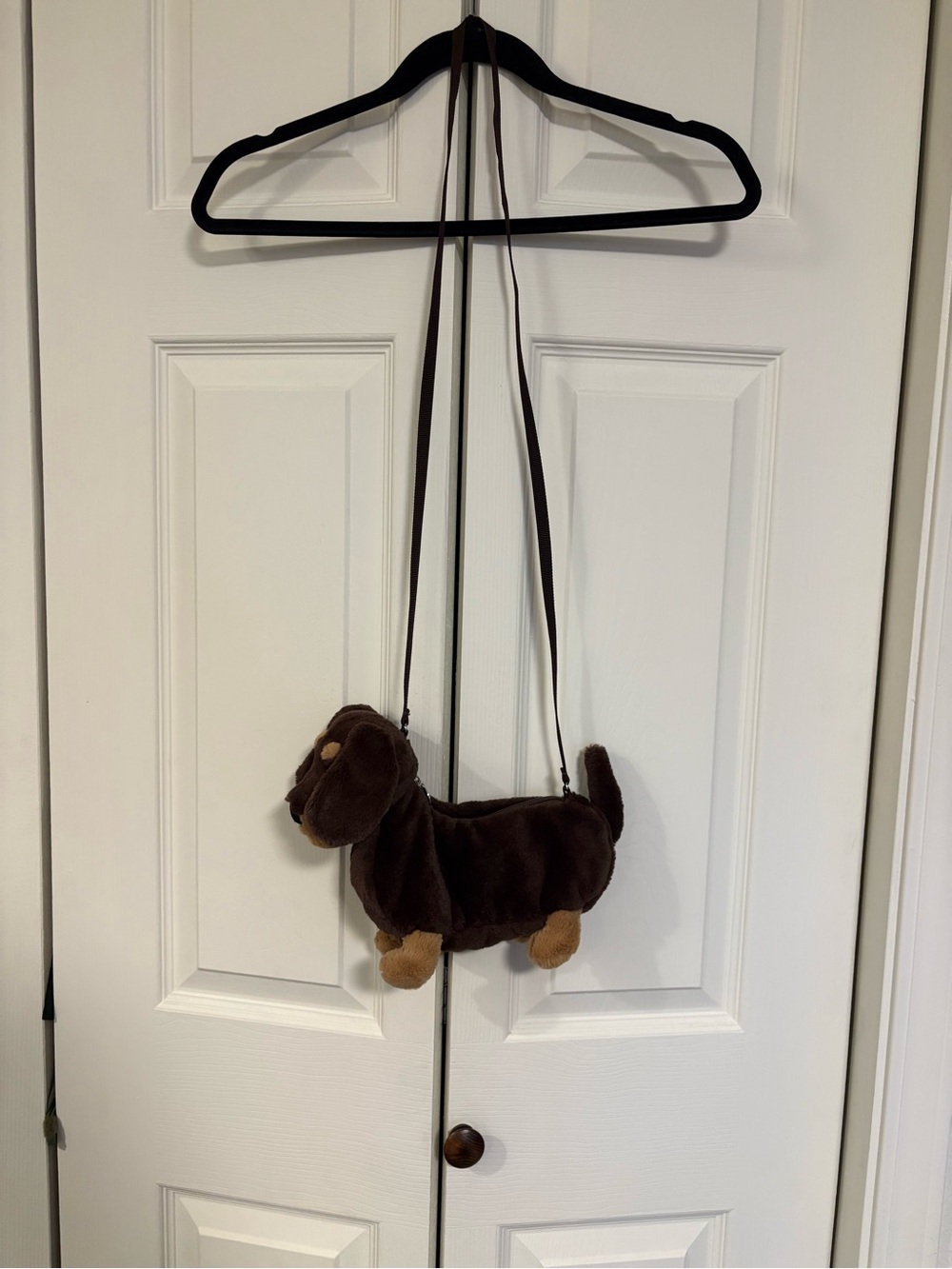 Jellycat Brown Dachshund Plush Crossbody Bag